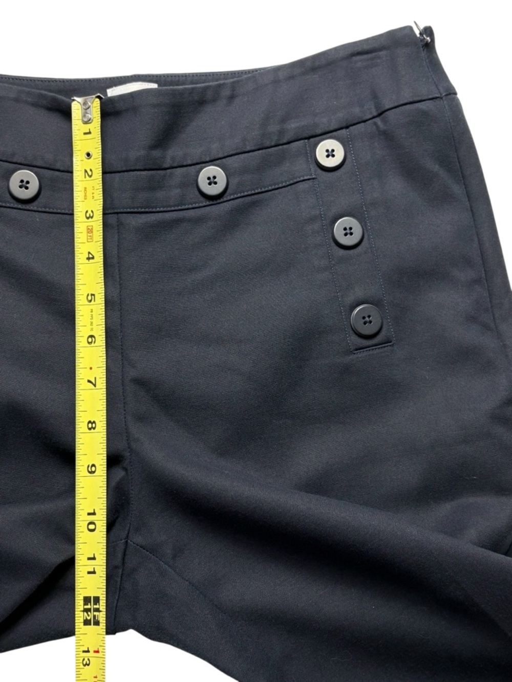 CAbi Mariner Trouser Navy Blue Sailor Button Flare Pants • Size 8 • 5077R • $129 - Picture 6 of 10